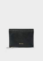 Thumbnail for your product : Paul Smith Women's Small Black Leather Press-Stud Purse With Metallic Interior