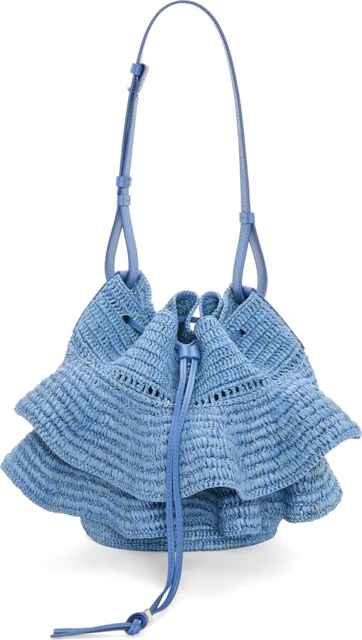loewe balloon raffia bag