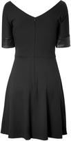Thumbnail for your product : Piazza Sempione Jersey Dress with Leather Cuffs