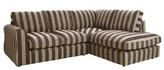 Thumbnail for your product : York Right Hand Corner Chaise Sofa - Striped Fabric