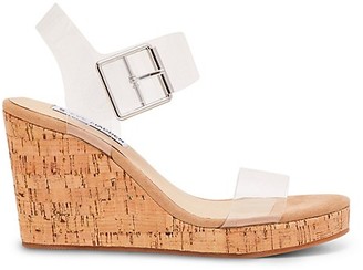 translucent wedge heels