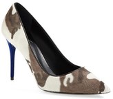 Thumbnail for your product : Giuseppe Zanotti Camouflage Pointy Toe Calf Hair Pump