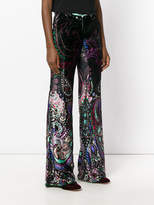 Thumbnail for your product : Roberto Cavalli paisley flared trousers