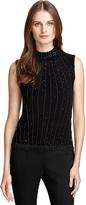 Thumbnail for your product : Brooks Brothers Sleeveless Beaded Turtleneck