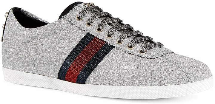 silver gucci sneakers mens