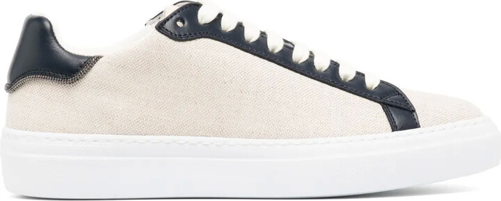 Fabiana Filippi Canvas Leather Sneakers