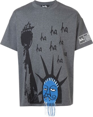 Haculla Ha Ha Liberty drop shoulder T-shirt