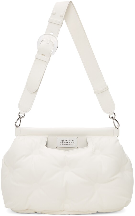 maison margiela leather shoulder bolsa