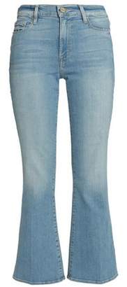 Frame Faded High-rise Kick-flare Jeans