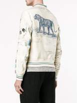 Thumbnail for your product : Alexander McQueen letters from India bomber jacket