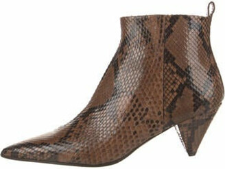 Sartore Embossed Leather Animal Print Boots