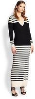 Thumbnail for your product : Haute Hippie Striped Wool Maxi Sweaterdress