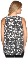 Thumbnail for your product : Vince Camuto Sleeveless Festive Lace Drape Front Blouse