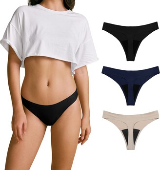 Women's Underwear Girls Cotton Bikini Bragas Menstruales 4 Layers