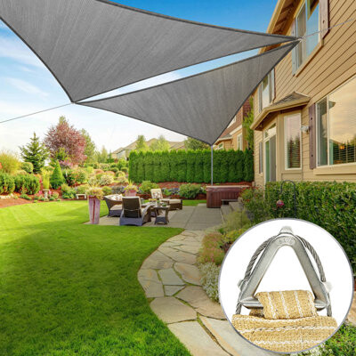 Colourtree Triangle Pro Ring Sun Shade Sail