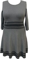Thumbnail for your product : Taylor Plus Size Border-Print Sweater Dress