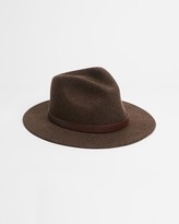 Thumbnail for your product : Brixton Brown Hats - Messer Fedora - Size L at The Iconic