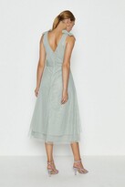 Thumbnail for your product : Coast Bow Shoulder Mesh Midi Dress