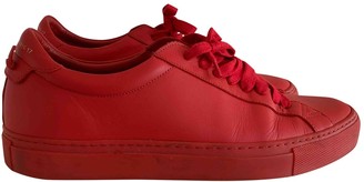 Givenchy Red Leather Trainers