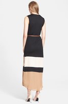 Thumbnail for your product : Haute Hippie Belted Colorblock Midi Gown