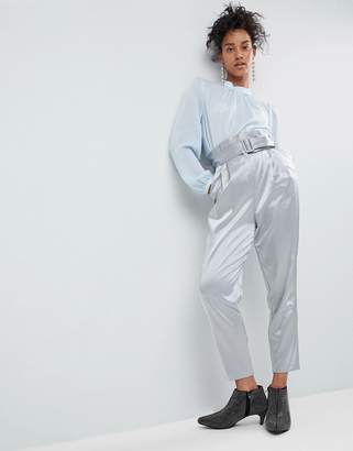 ASOS Design Tailored Trouser with Paperbag Waist