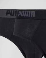 Thumbnail for your product : Puma 2 Pack Logo Briefs In Black 521030001230