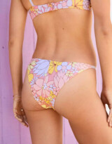 Thumbnail for your product : aerie Printed Ruched Cheekiest Bikini Bottom