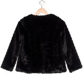 Thumbnail for your product : Milly Minis Girls' Faux-Fur Bow-Accented Coat