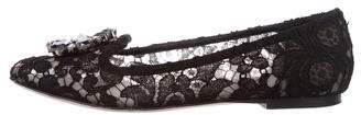 Dolce & Gabbana Lace Embellished Loafers