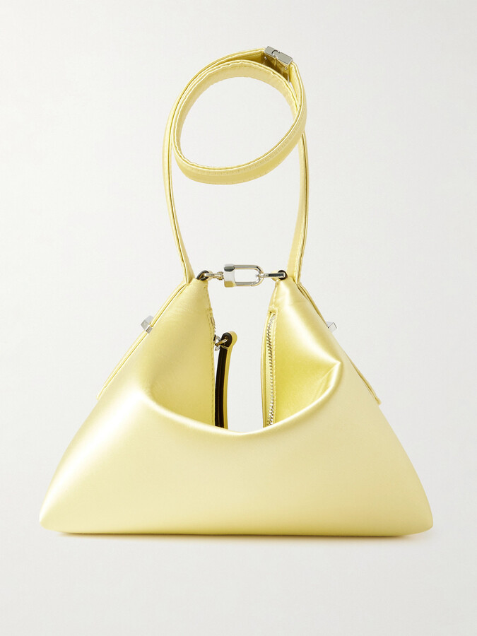 Totême Bevel Satin Tote - Yellow