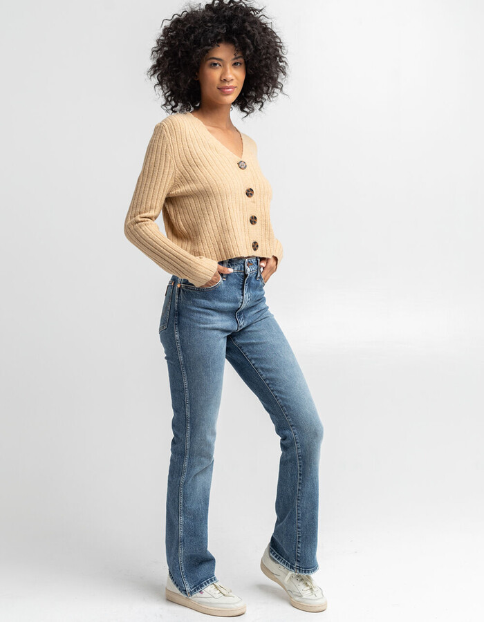 Wrangler Westward Crop High Rise Bootcut Womens Jeans - ShopStyle