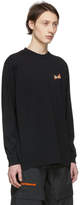 Thumbnail for your product : Marcelo Burlon County of Milan Black Fireball Long Sleeve T-Shirt