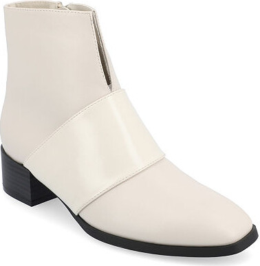 Journee Collection Womens Kyler Stacked Heel Booties