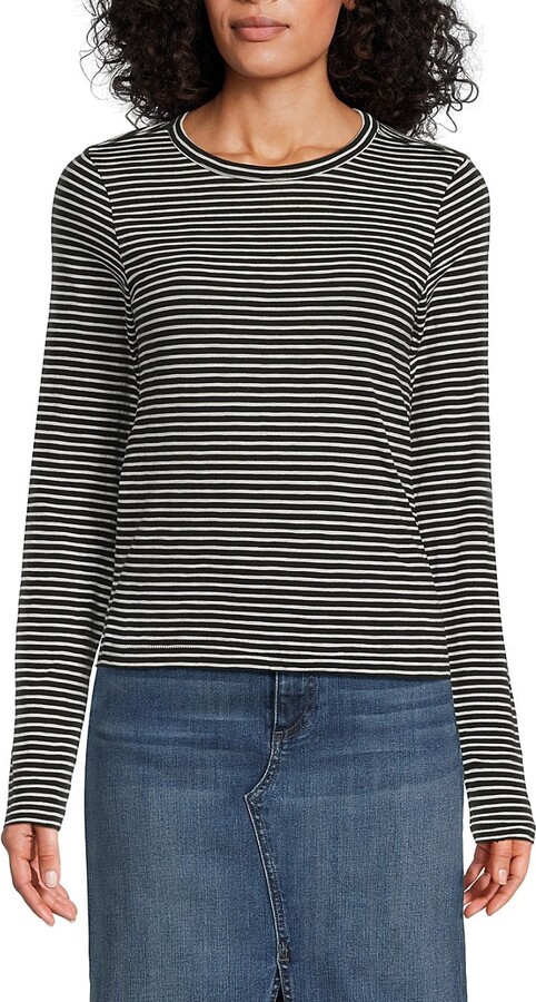 Rag & Bone Slub Long-Sleeve Crewneck T-Shirt