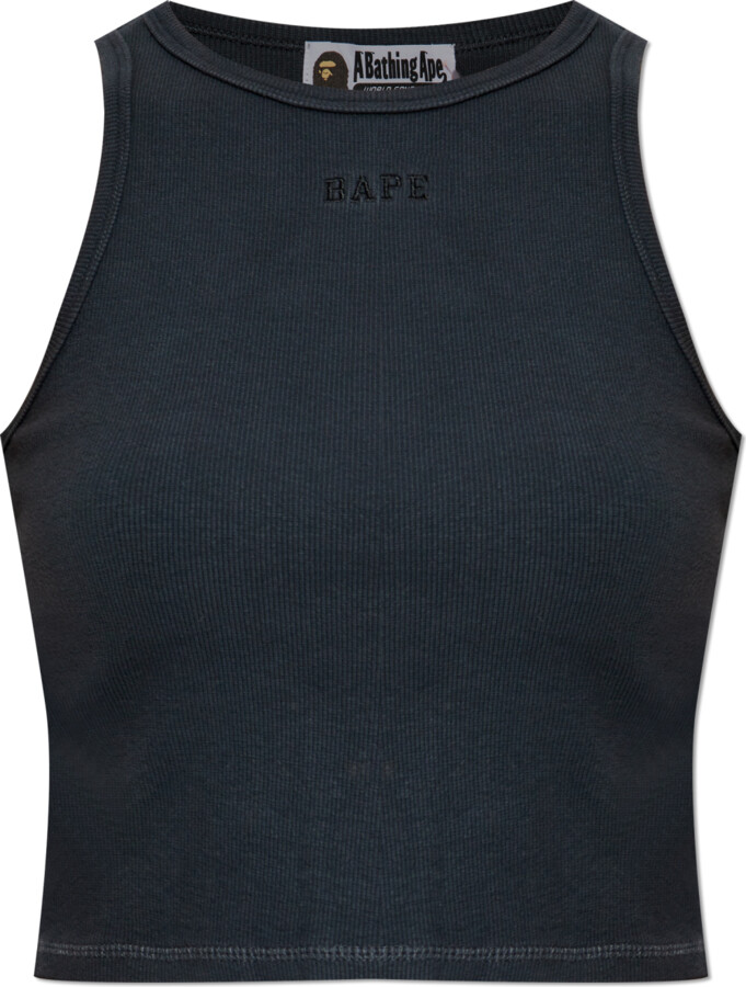 A Bathing Ape Top With Logo, , - Black