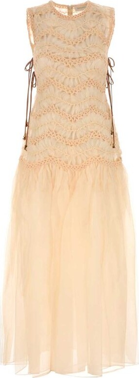 Zimmermann Illuminate Macrame Maxi Dress