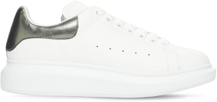 alexander mcqueen trainers silver