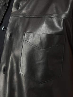 Saint Laurent sleeveless leather shirt