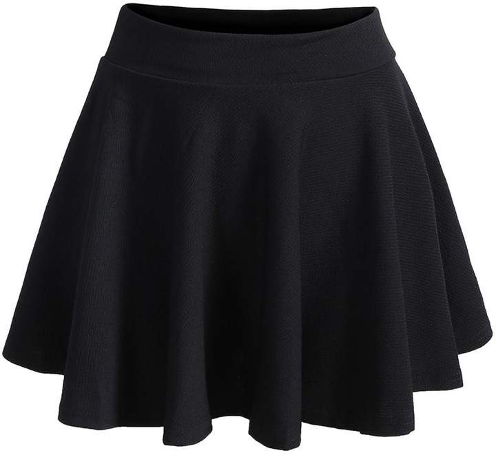 Shein Elastic Waist Pleated Skirt - ShopStyle