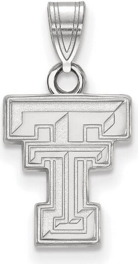 Black Bow Jewelry Co. BlackBowJewelry14kWhiteGoldTexasTechRedRaidersNCAASmallPendant