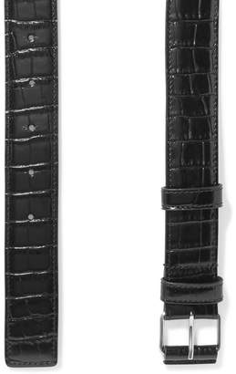 Altuzarra Croc-effect Patent-leather Belt - Black