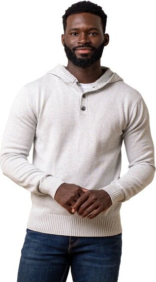 Hope & Henry Hope&HenryMen'sOrganicLongSleeveHenleySweaterHoodie