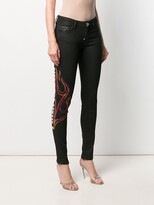 Thumbnail for your product : Philipp Plein Flame skinny jeans