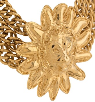 Chanel Pre Owned 1975-1985 Lion Head Necklace