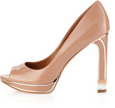 Thumbnail for your product : Rachel Roy Liliana Clear-Heel Pump, Natural