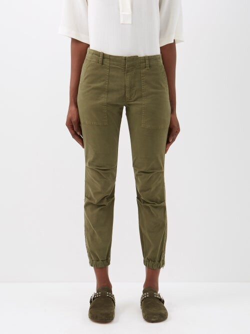Women Dark Green Trousers | ShopStyle