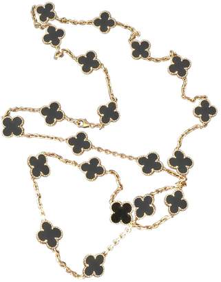 Van Cleef & Arpels Vintage Alhambra Black Yellow gold Long Necklace