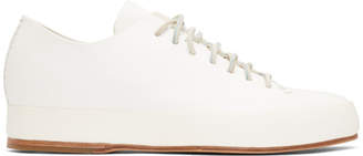Feit White Hand Sewn Low-Top Sneakers