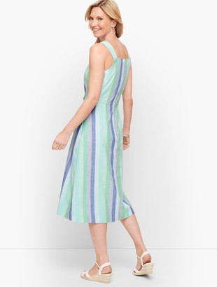 Talbots Beachcomber Stripe Midi Dress