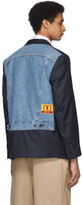 Thumbnail for your product : Junya Watanabe Navy Gives and Hawkes Edition Wool Jacket